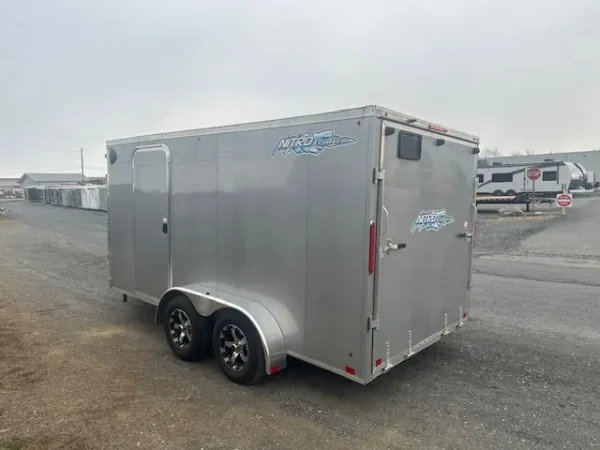 2022 nitro 7×14 drive on/off snowmobile trailer