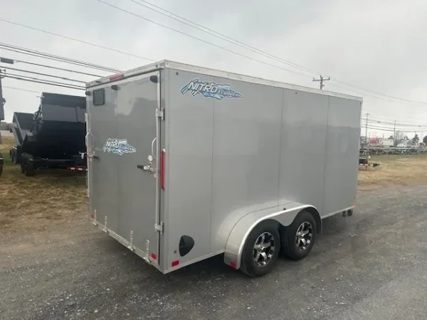 2022 nitro 7×14 drive on/off snowmobile trailer