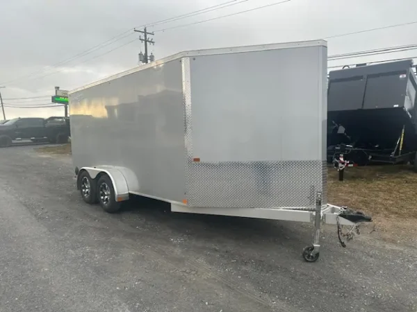 2022 nitro 7×14 drive on/off snowmobile trailer