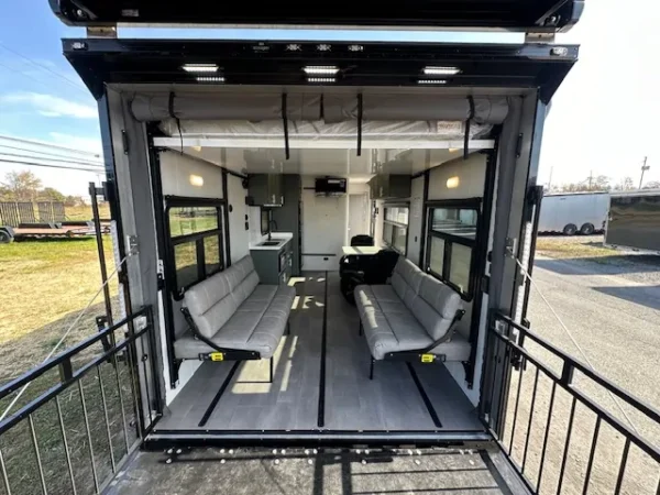 atc 8.5x28 aluminum travel trailer toy hauler pla 550