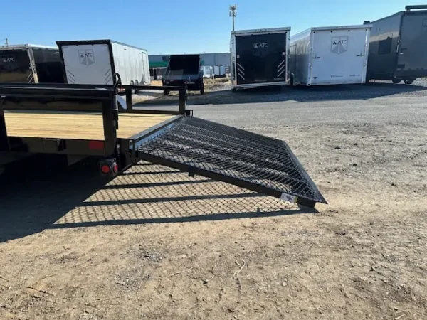 big tex 7 x 14 landscape utility trailer – ramp gate