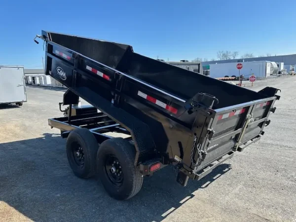 cam superline 7 x 12 hd low profile dump trailer scissor lift