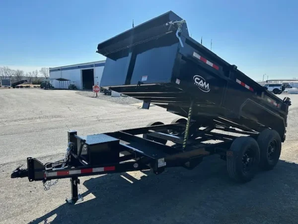 cam superline 7 x 12 hd low profile dump trailer scissor lift