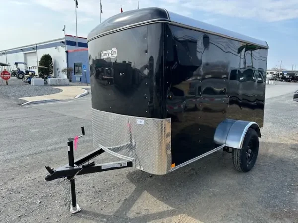 ding and dent carry on 5 x 10 enclosed cargo trailer ramp door
