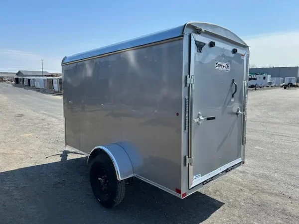 carry on 5 x 10 enclosed cargo trailer ramp door