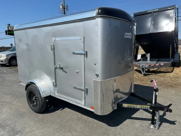 carry on 5 x 10 enclosed cargo trailer ramp door