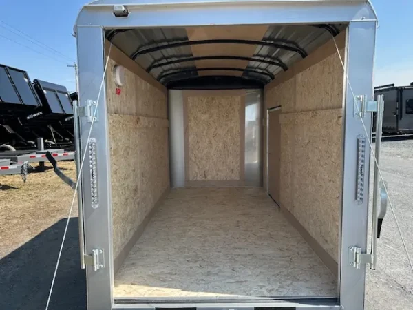 carry on 5 x 10 enclosed cargo trailer ramp door