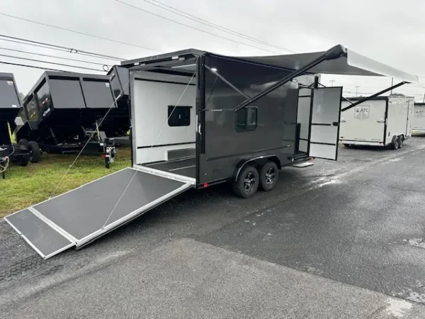 atc 7.5 x 16 aluminum enclosed trailer adventure package