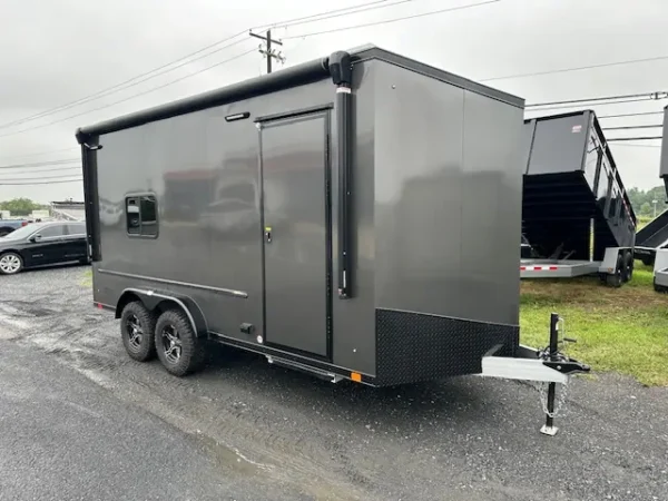 atc 7.5 x 16 aluminum enclosed trailer adventure package