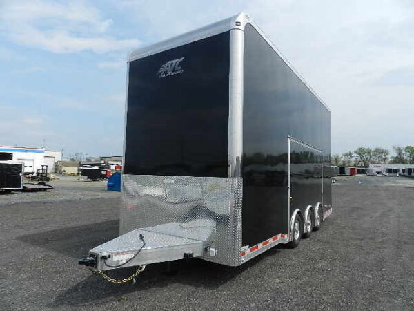 atc 8.5 x 24 aluminum two car hauler – stacker trailer