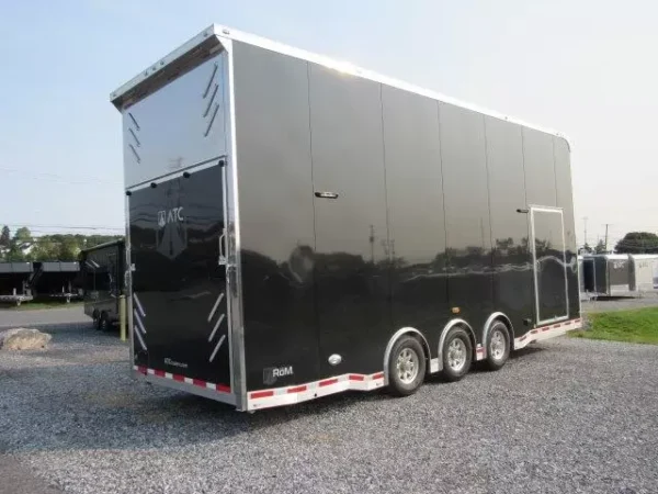 atc 8.5 x 26 aluminum two car hauler – stacker trailer