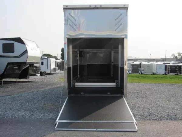 atc 8.5 x 26 aluminum two car hauler – stacker trailer