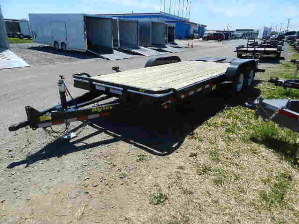 big tex 7 x 18 low profile equipment trailer mega ramps