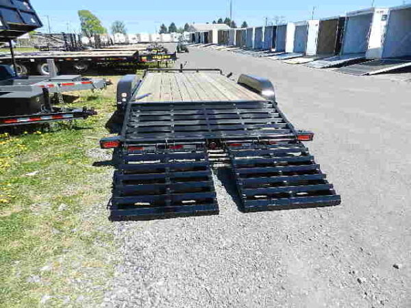 big tex 7 x 18 low profile equipment trailer mega ramps
