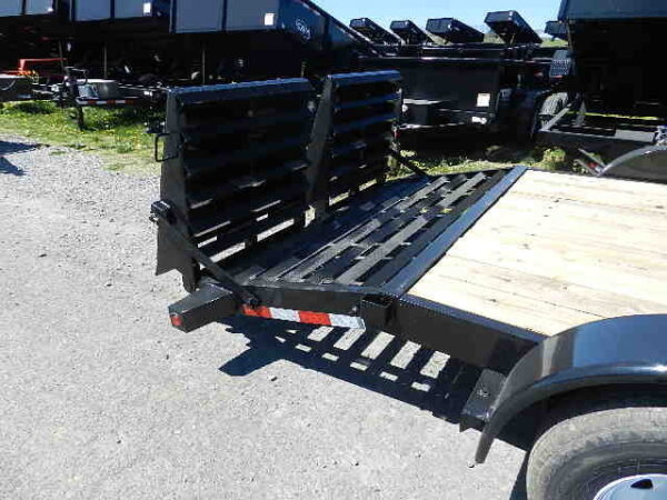 big tex 7 x 18 low profile equipment trailer mega ramps