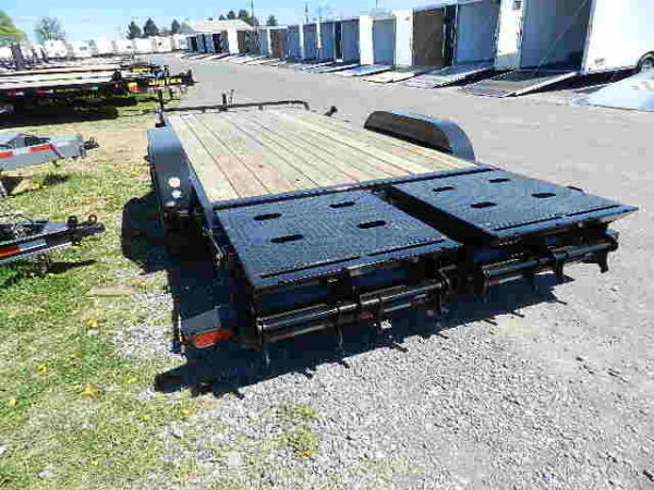big tex 7 x 18 low profile equipment trailer mega ramps