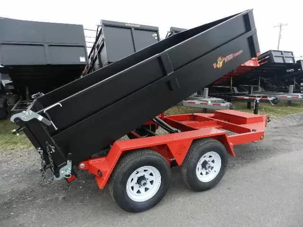 bwise 6 x 10 low profile dump trailer combo gate and ramps