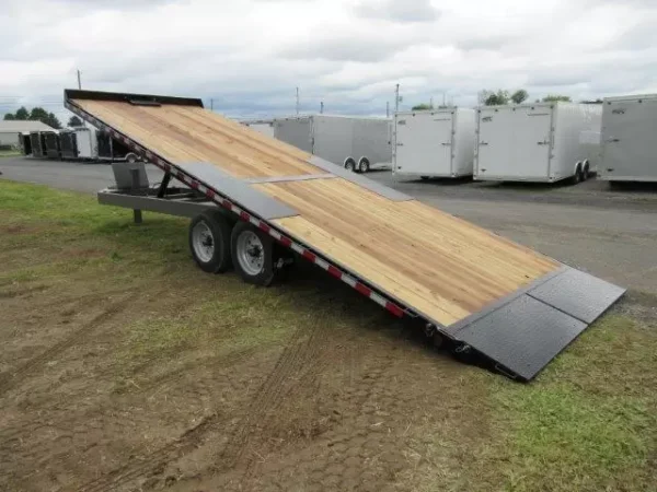 bwise 8 x 24 deckover power tilt 8k torsion axles