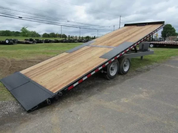 bwise 8 x 24 deckover power tilt 8k torsion axles
