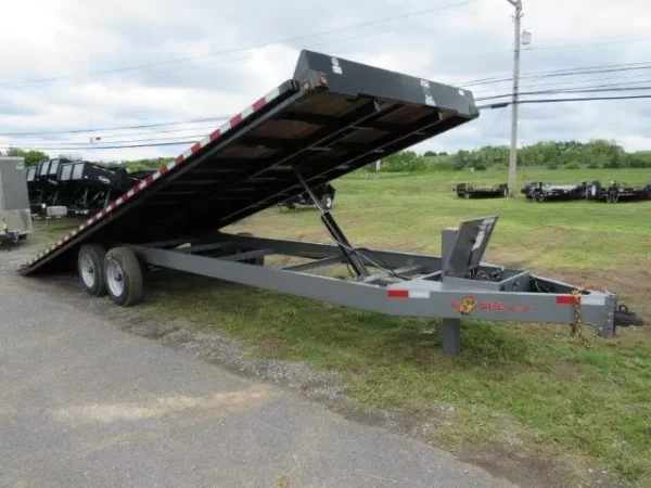 bwise 8 x 24 deckover power tilt 8k torsion axles