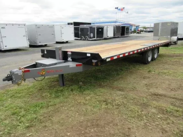 bwise 8 x 24 deckover power tilt 8k torsion axles
