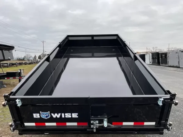 bwise 7 x 14 low profile dump trailer adjustable coupler