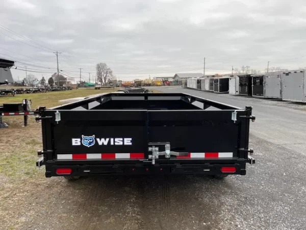 bwise 7 x 14 low profile dump trailer adjustable coupler