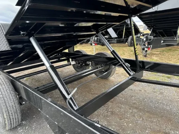 bwise 7 x 16 gooseneck dump trailer – high sides