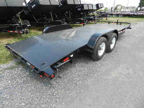 big tex 83″ x 20′ steel deck car trailer 10k gvw