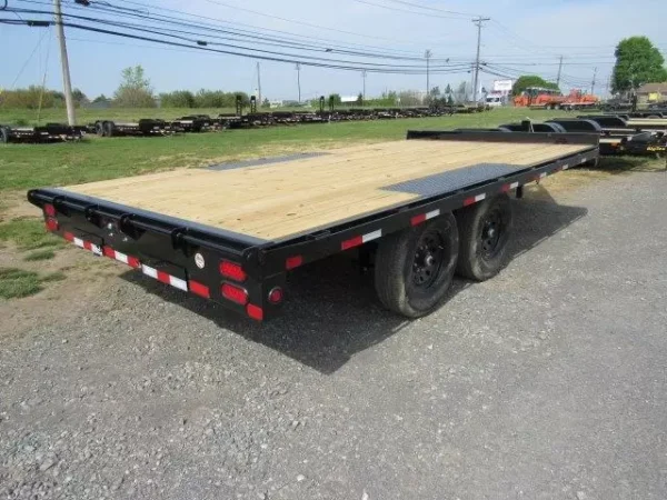 big tex 102″ x 16′ deckover equipment trailer – slide out ramps