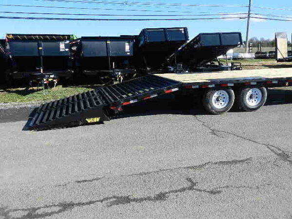 big tex 8.5 x 25 deckover equipment trailer mega ramps