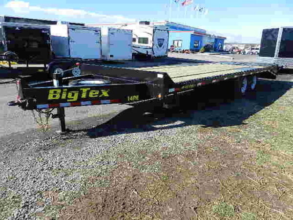 big tex 8.5 x 25 deckover equipment trailer mega ramps