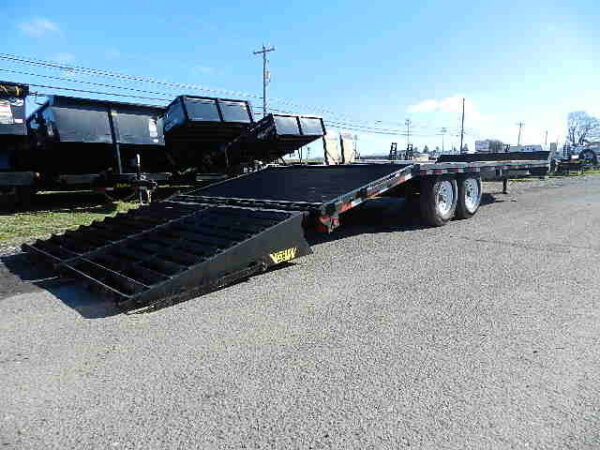 big tex 8.5 x 25 deckover equipment trailer mega ramps
