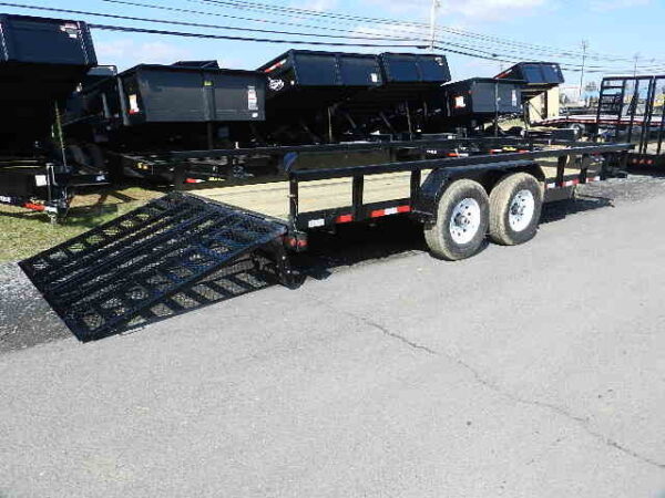 big tex 7 x 18 heavy duty landscape trailer split gate