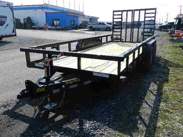 big tex 7 x 18 heavy duty landscape trailer split gate