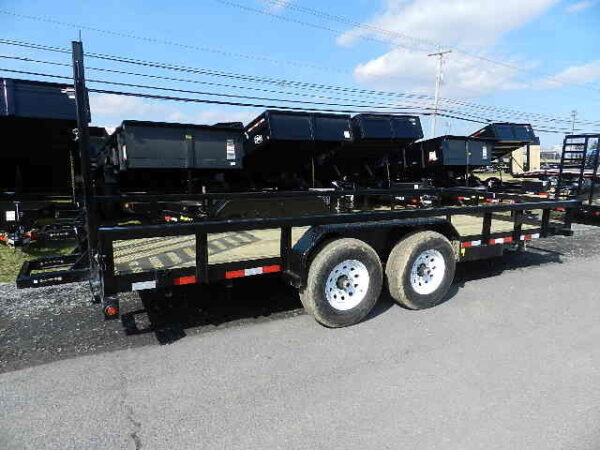big tex 7 x 18 heavy duty landscape trailer split gate