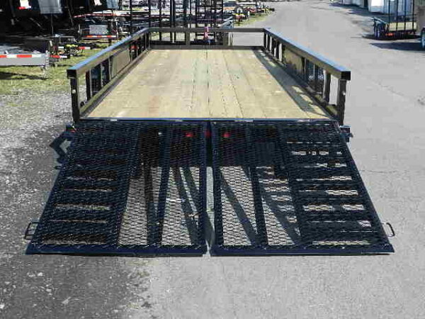 big tex 7 x 20 heavy duty landscape trailer split gate