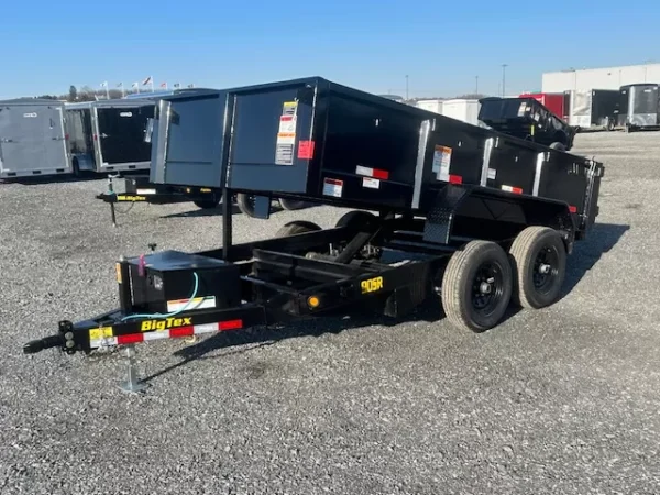 big tex 6 x 12 low profile dump trailer slide out ramps