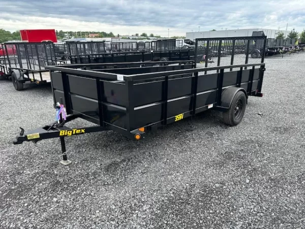big tex 6 x 14 landscape utility trailer – steel sides