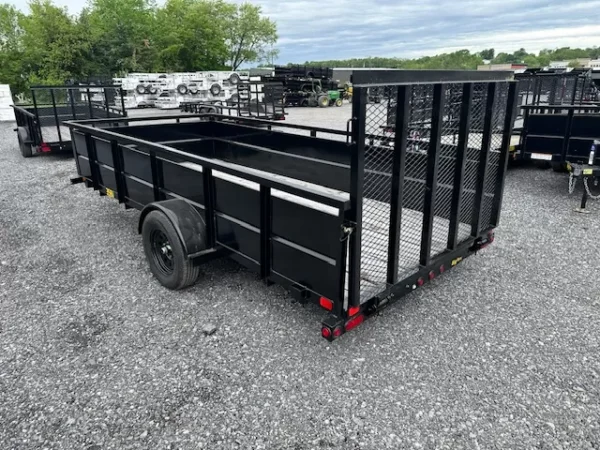 big tex 6 x 14 landscape utility trailer – steel sides