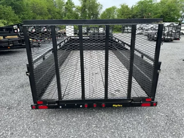 big tex 6 x 14 landscape utility trailer – steel sides