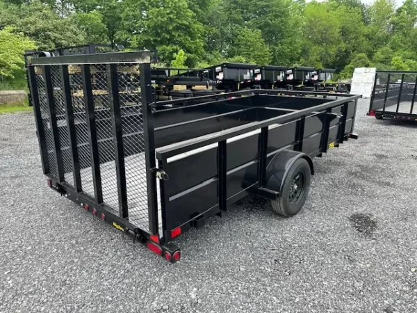 big tex 6 x 14 landscape utility trailer – steel sides