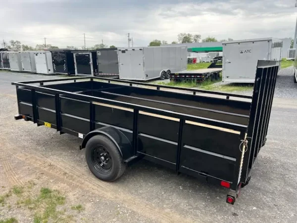 big tex 6 x 14 landscape utility trailer – high steel sides