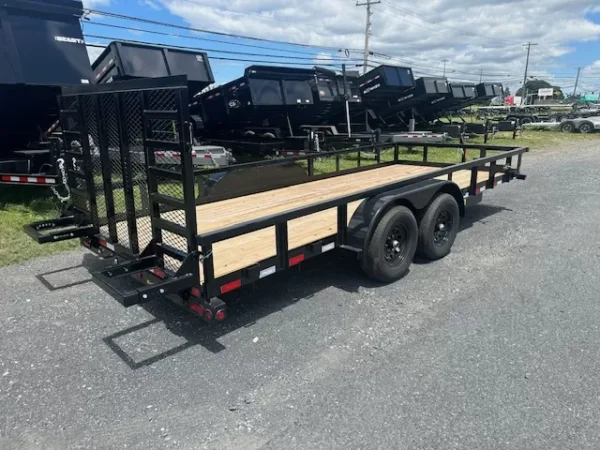 big tex 7 x 18 landscape utility trailer – 10k heavy duty ramp