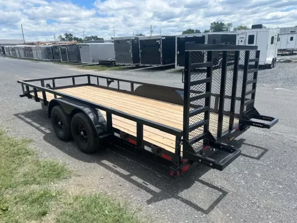 big tex 7 x 18 landscape utility trailer – 10k heavy duty ramp