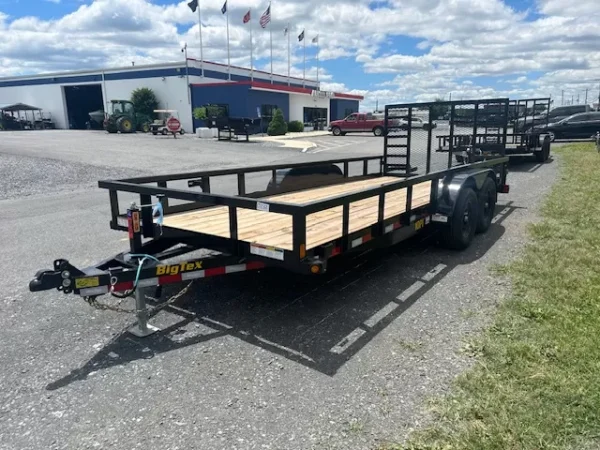 big tex 7 x 18 landscape utility trailer – 10k heavy duty ramp