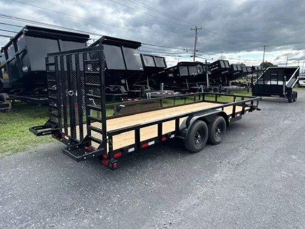 big tex 7 x 20 landscape utility trailer – split gate