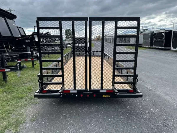 big tex 7 x 20 landscape utility trailer – split gate