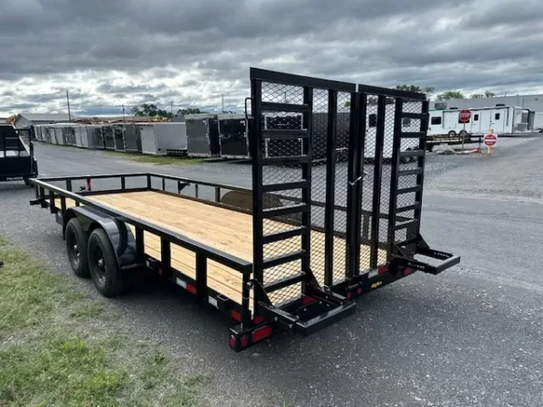 big tex 7 x 20 landscape utility trailer – split gate