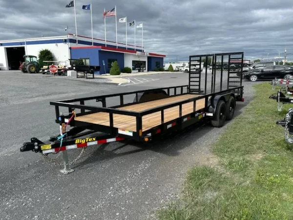 big tex 7 x 20 landscape utility trailer – split gate